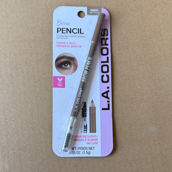 L.A. Colors Brow Pencil with Spoolie - Dark Brown - Picture 1 of 3